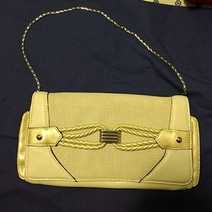 Clutch purse cream/beige